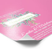 仮想ビデ結婚オチャットのライブストリーミング招待状 フォトプリント            (角)