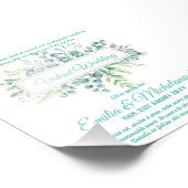 仮想ビデ結婚オチャットのライブストリーミング招待状 フォトプリント (角)