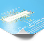 仮想ビデ結婚オチャットのライブストリーミング招待状 フォトプリント (角)