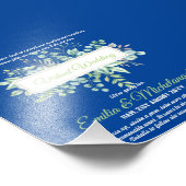 仮想ビデ結婚オチャットのライブストリーミング招待状 フォトプリント            (角)