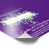 仮想ビデ結婚オチャットのライブストリーミング招待状 フォトプリント (角)