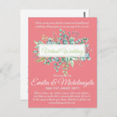 仮想ビデ結婚オチャットのライブストリーミング招待状 ポストカード (正面/裏面)