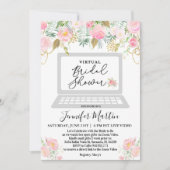 仮想ブライダルシャワーフローラ招待状 招待状 (正面)