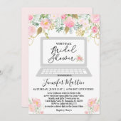 仮想ブライダルシャワーフローラ招待状 招待状 (正面/裏面)