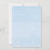 仮想ベビーシャワーベビー外の男の子は寒い 招待状 (裏面)