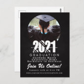 仮想モダン卒業チョークボード写真 ポストカード (正面/裏面)