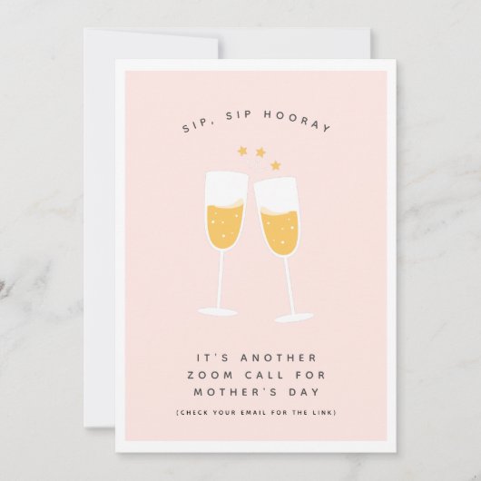 仮想ロックダウン・パンデミおもしろいック、ハッピー・マザー・デー シーズンカード (正面)