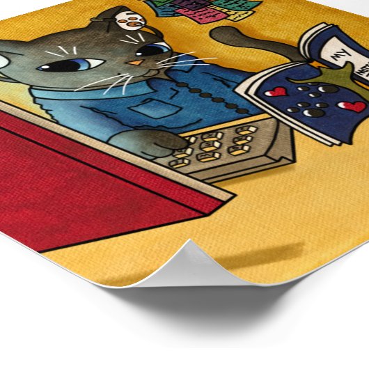 仮想先生新学期2020ギフトの教え対象 ポスター (角)