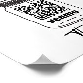 仮想先端JAR QRコード先端あなたのバーテンペデラ ポスター (角)