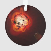 仮想外惑星によって周回した赤色矮星 オーナメント (裏面)