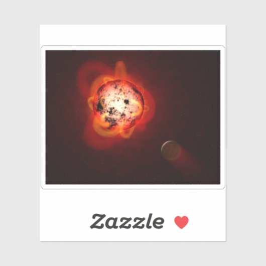 仮想外惑星によって周回した赤色矮星 シール (シート)