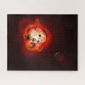 仮想外惑星によって周回した赤色矮星 ジグソーパズル (横)