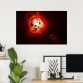 仮想外惑星によって周回した赤色矮星 ポスター (ホームオフィス)