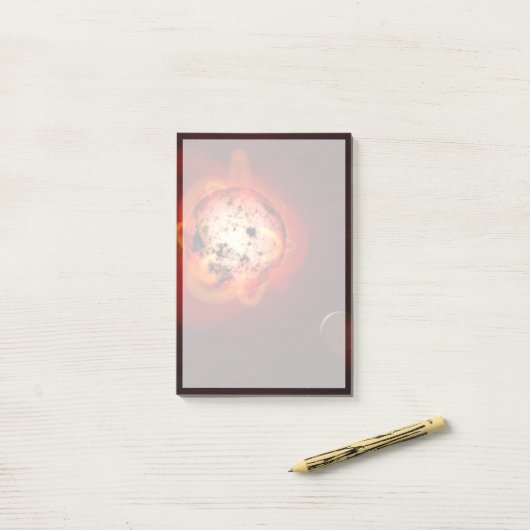 仮想外惑星によって周回した赤色矮星 ポストイット (デスク上)