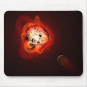 仮想外惑星によって周回した赤色矮星 マウスパッド (正面)