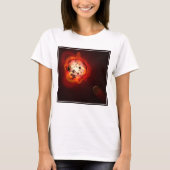 仮想外惑星によって周回した赤色矮星 Tシャツ (正面)