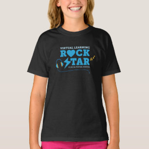 仮想学のロックスターTシャツ（黒） Tシャツ