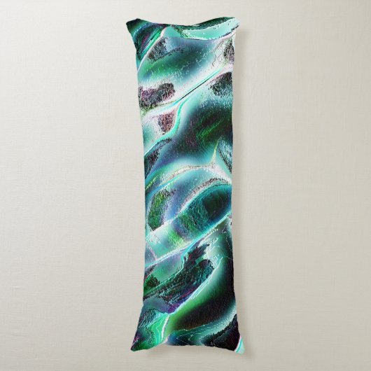 仮想岩と熱帯雨林からのスカルプラフネス ボディピロー (正面縦)