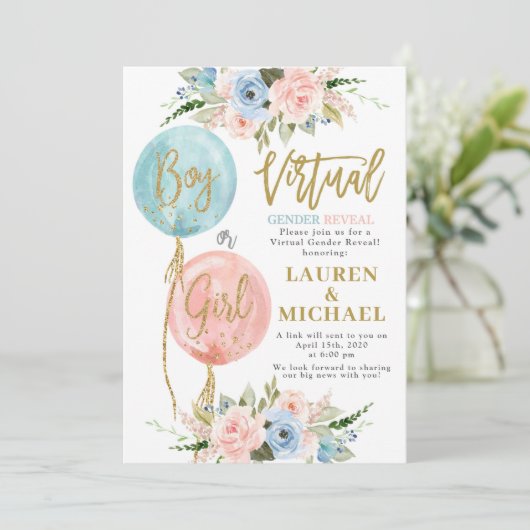 仮想性の明るさのベビーシャワー 招待状 (スタンド正面)