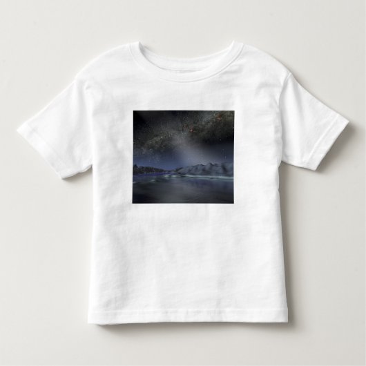 仮想惑星からの夜空2エイリアン トドラーTシャツ (正面)