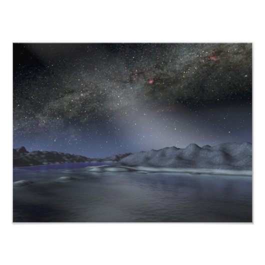 仮想惑星からの夜空2エイリアン フォトプリント            (正面)