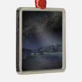 仮想惑星からの夜空2エイリアン メタルオーナメント (右)