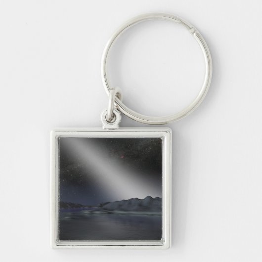 仮想惑星からの夜空 キーホルダー (正面)
