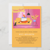 仮想招待状ベビーまたはブライダルシャワー、誕生日 招待状 (正面)