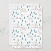 仮想散水ベビーの可能性で曇り 招待状 (裏面)