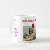 仮想最高の先生評価の名前写真 コーヒーマグカップ (正面左)