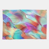 仮想玉石の虹の色 キッチンタオル (横)