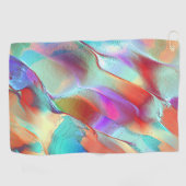 仮想玉石の虹の色 ゴルフタオル (横)