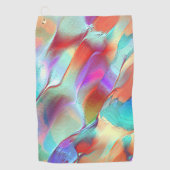 仮想玉石の虹の色 ゴルフタオル (正面)