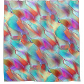 仮想玉石の虹の色 シャワーカーテン (正面)