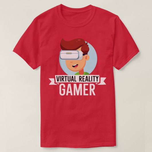 仮想現実ゲーマー Tシャツ (デザイン正面)