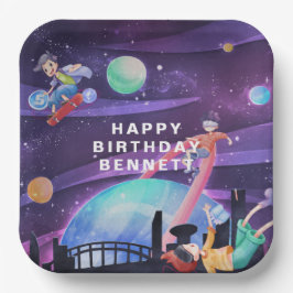 仮想現実 |ゲーム誕生日 ペーパープレート