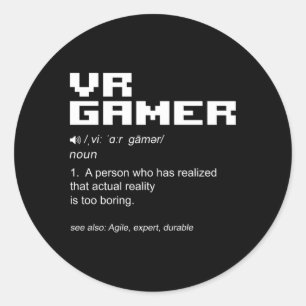 仮想現実VrゲーミングコンピュータPcビデオゲーマー ラウンドシール