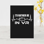 仮想現実VRハートビートに入りたい カード (黄色い花)