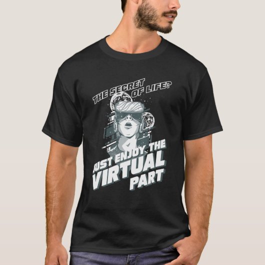 仮想現実VR愛オーグメントリアリティAR追加 Tシャツ (正面)