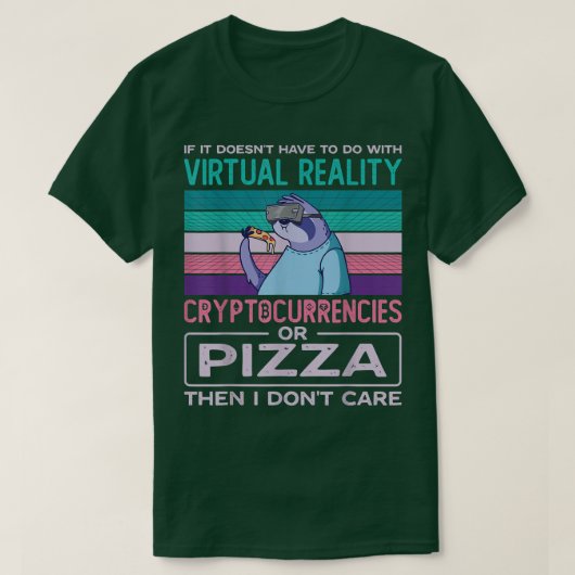 仮想現実Vr拡張現実Arピザ追加 Tシャツ (デザイン正面)