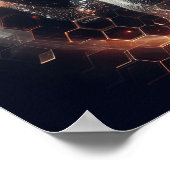 仮想球体と相互作用するデジタルライフフォーム ポスター (角)