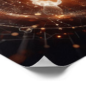 仮想球体と相互作用するデジタルライフフォーム ポスター (角)