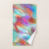 仮想真珠のロックタオルの虹の色 バスタオルセット (ハンドタオル)