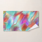 仮想真珠のロックタオルの虹の色 バスタオルセット (ハンドタオル)