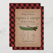 仮想素朴ライ結婚ブストリームカヌー 招待状 (正面/裏面)