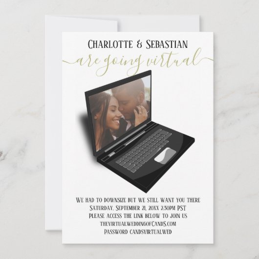 仮想結婚式の日付写真を保存 セーブザデート (正面)