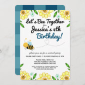 仮想蜂の誕生日パーティー(メール) 招待状 (正面/裏面)