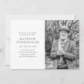 仮想記念お祝いの生活モダンシンプル 招待状 (正面)