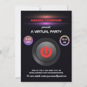 仮想誕生日パーティギグ招待状 招待状 (正面)