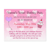 仮想誕生日パーティーの招待
